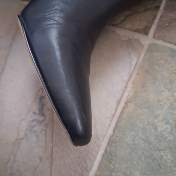 Sam Edelman Black Leather High Boot - Picture 10 of 11